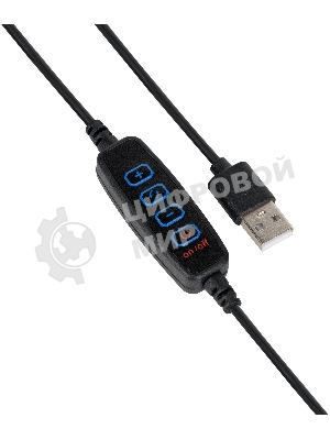 Светильник кольцевой Gauss 14W 700lm 3000-6500K 5V USB IP20 260x23мм черный дим пульт LED