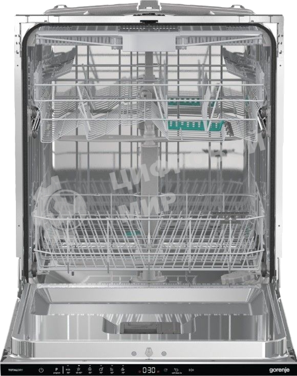 Встраиваемая посудомоечная машина Gorenje GV643D90, черный, 60 см, 16 компл., 45 дБ, класс A+++