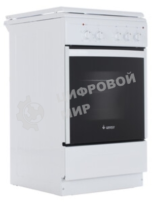 Плита электрическая Gefest 5140-02 белый, конфорок 4 электрических, духовка 55 л, 50 см x 85 см x 58.5 см