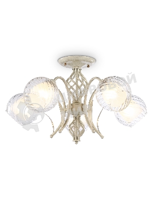 Светильник Ambrella light TR3066/5 WH/GD белый/золото E27*5 max 40W D590*340