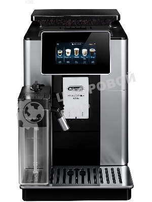 Кофемашина автоматическая DeLonghi ECAM610.55.SB черный/серебристый, исп. кофе - молотый/зерновой, 2.2 л, 1450 Вт, 19 Бар