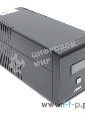 Источник бесперебойного питания PowerMan Smart Sine 1000 черный (Pure Sine Wave/LCD Display/USB/Software/RJ11/45)