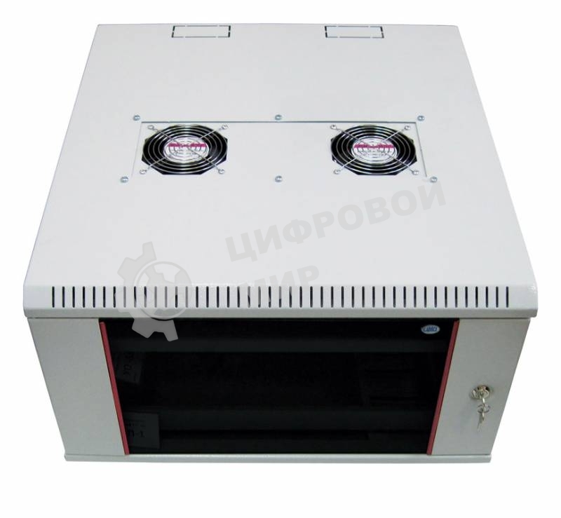 Шкаф телеком. настенный разборный 15U (600х550), съемные стенки, дверь стекло (ШРН-М-15.500) (1 коробка)