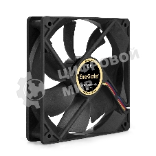 Вентилятор для корпуса ExeGate E12025S4P-PWM черный, 120 мм, 1500 об/мин, 25 дБ, 4 pin