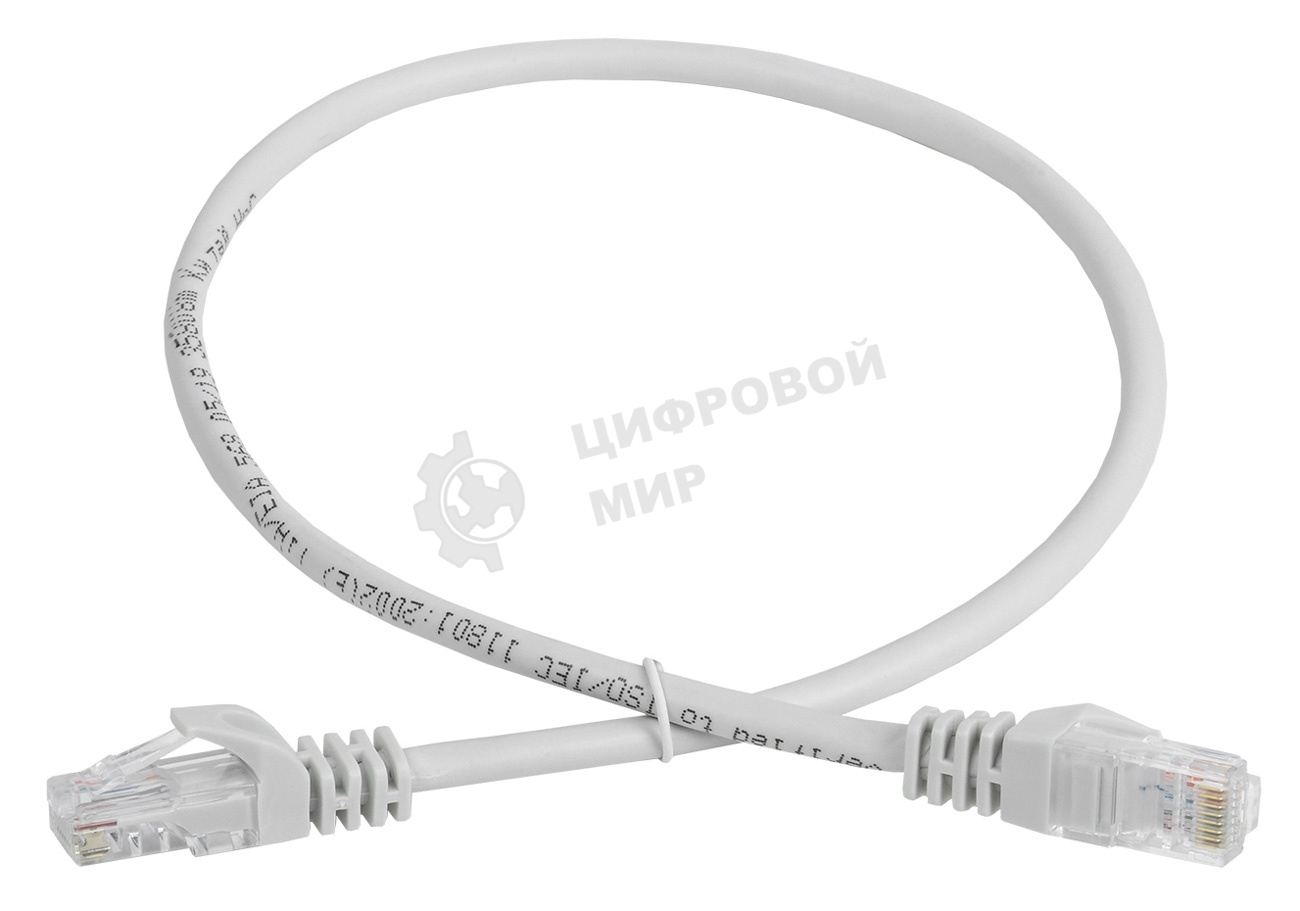 Шнур коммутационный Cat.5e UTP 2м серый GENERICA