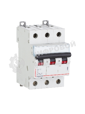 Выключатель автоматический модульный 3п C 10А 6кА DX3-E Leg 407289