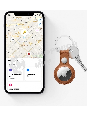 Трекер Apple AirTag, IP67, Bluetooth, NFC, Accelerometer, Speaker, CR2032 bat., d-31.9 mm, h-8 mm, 11 g - (4 Pack)