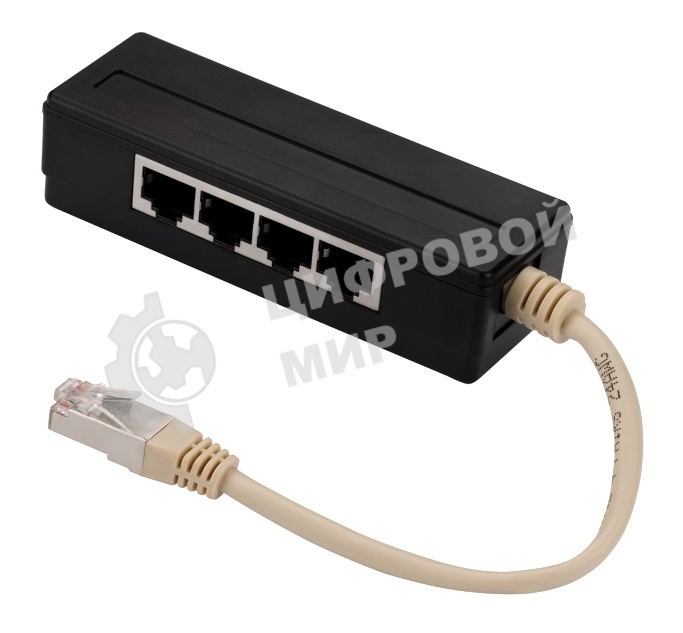 Адаптер-Y, 4 параллельных порта, горизонтальный