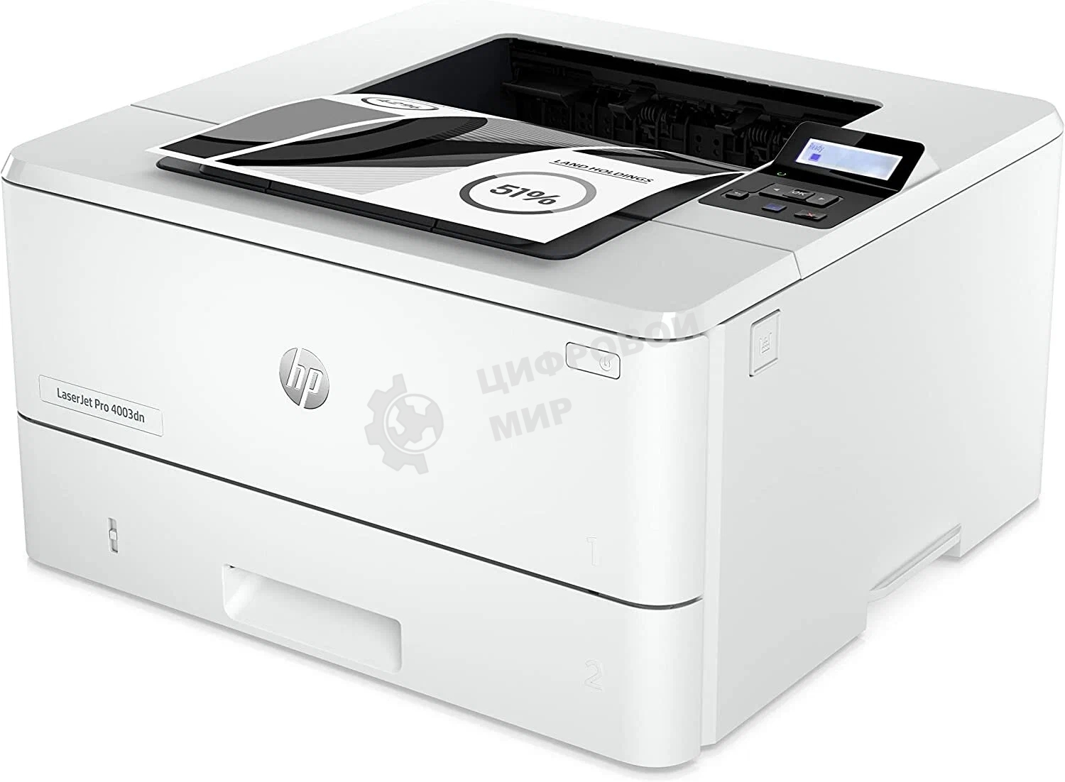 Принтер лазерный HP LaserJet Pro 4003dn (2Z609A), A4, ч/б, печ. до 40 стр/мин., 1200 x 1200 dpi, USB, RJ-45, Air Print, Mopria