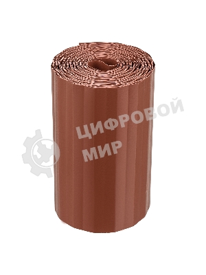 Бордюрная лента Palisad 20х900 см, полипропиленовая, коричневая,