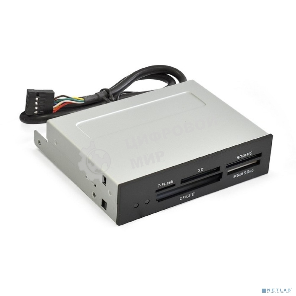 Кард-ридер ExeGate CR-415/черный/CF/SD/MMC/MS/MS Duo/MS Pro/T-Flash/USB 2.0/металл