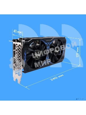 Видеокарта CBR RTX 3050 8Gb GDDR6, 128bit, 1552-1777Mhz, 3 DP + HDMI 2.1, 130W, Ret VGA-STX3050-8G-RTL-4VO Видео выходы 3-DP + 1-HDMI 2.1