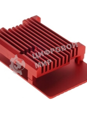 Корпус Qumo Aluminum case without fan, Raspberry Pi 4, red(RS004)