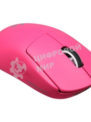 Мышь беспроводная Logitech G PRO X SUPERLIGHT розовый, 25600 dpi, радиоканал, USB, кнопки - 5