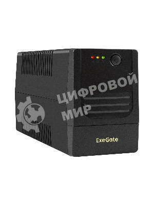 Источник бесперебойного питания ExeGate Power NB-850.LED.AVR.4C13.USB (850VA/510W, LED, AVR, 4*C13, USB, батарея 12V 9Ah, Black)
