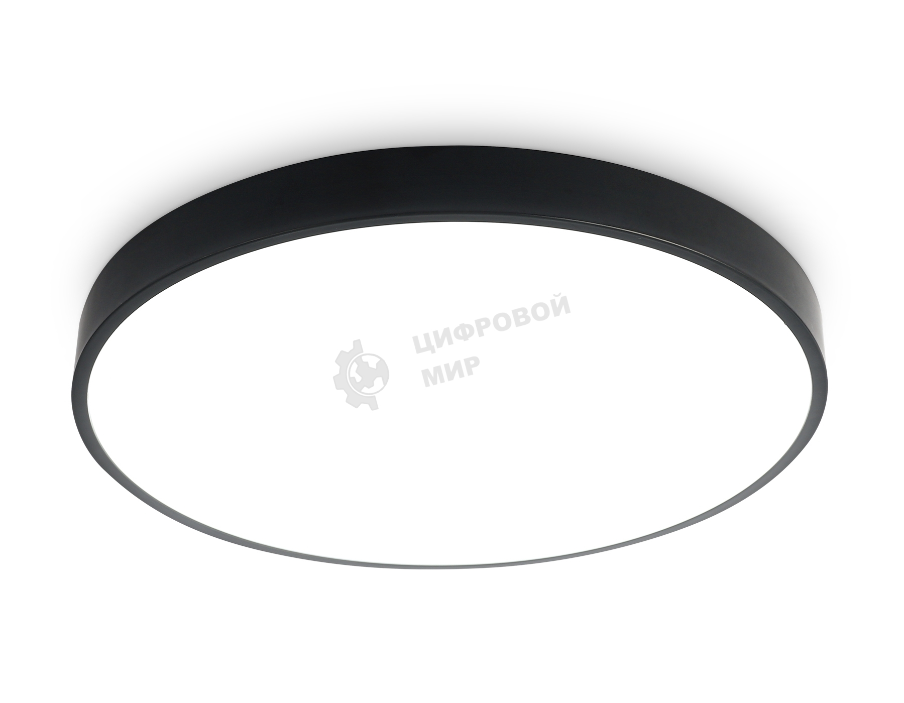 Потолочный светодиодный светильник Ambrella light FZ1205 BK черный IP54 18W 5000K D270*60 (без ПДУ)