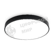 Потолочный светодиодный светильник Ambrella light FZ1205 BK черный IP54 18W 5000K D270*60 (без ПДУ)