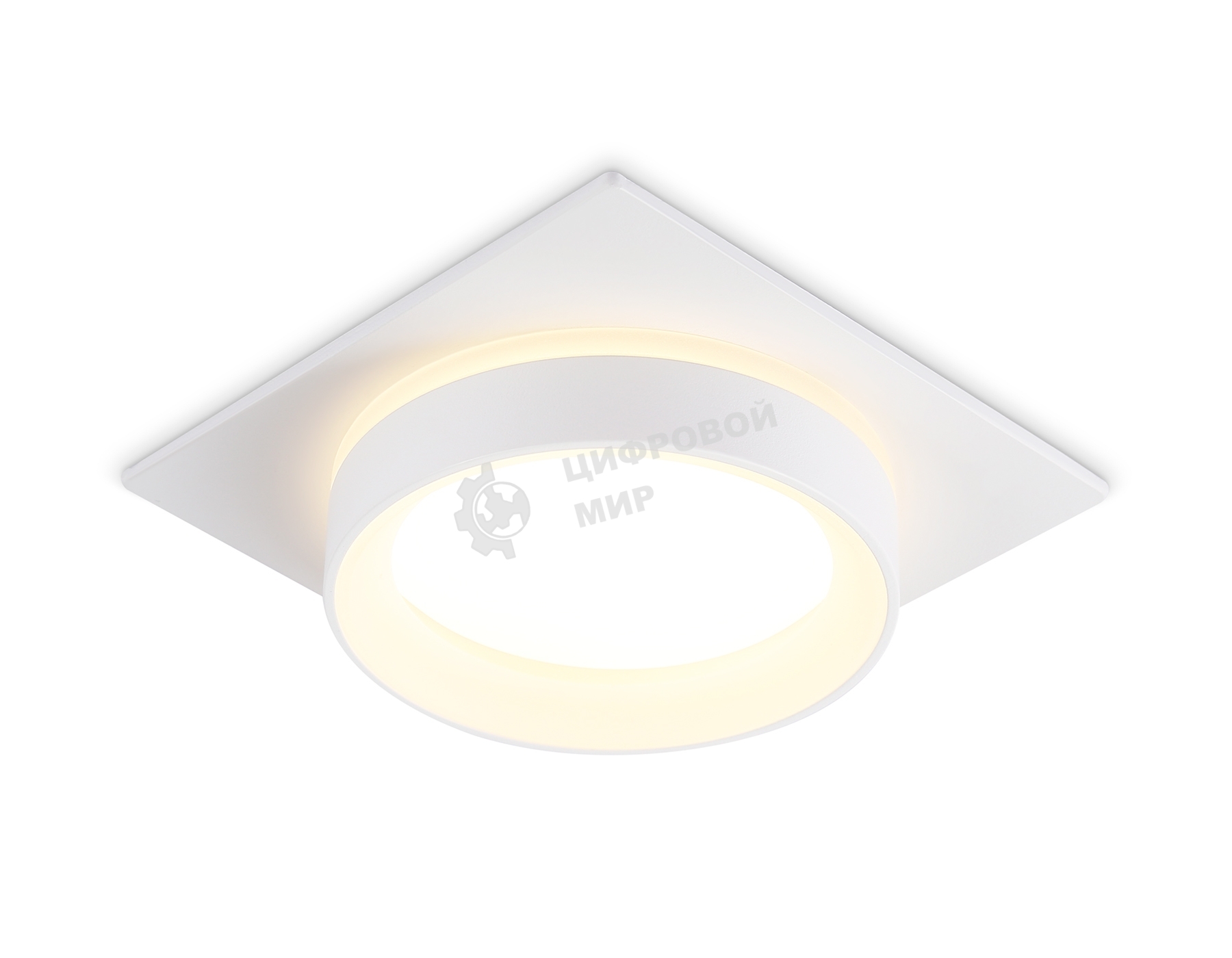 Светильник Ambrella light TN6709 WH белый IP44 GX53 max 15W 105*105*45