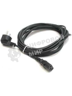 Кабель питания Cord Power Gembird/Cablexpert 1.8м, Schuko- C13, 6А, черный, с зазем.