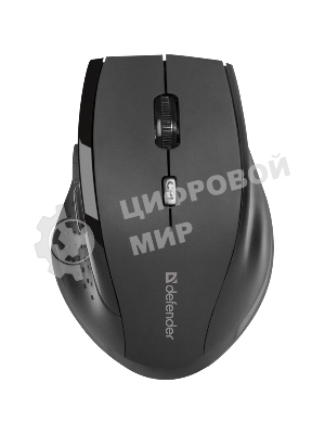 Мышь беспроводная Defender Accura MM-365 черный, 1600 dpi, радиоканал, USB, кнопки - 6