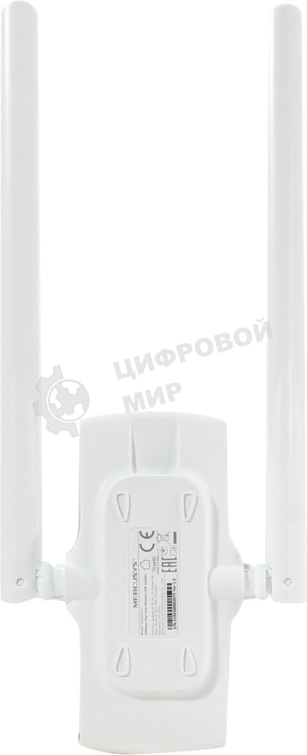 Сетевой адаптер WiFi Mercusys MW300UH USB 2.0 (ант.внеш.несъем.) 2ант.
