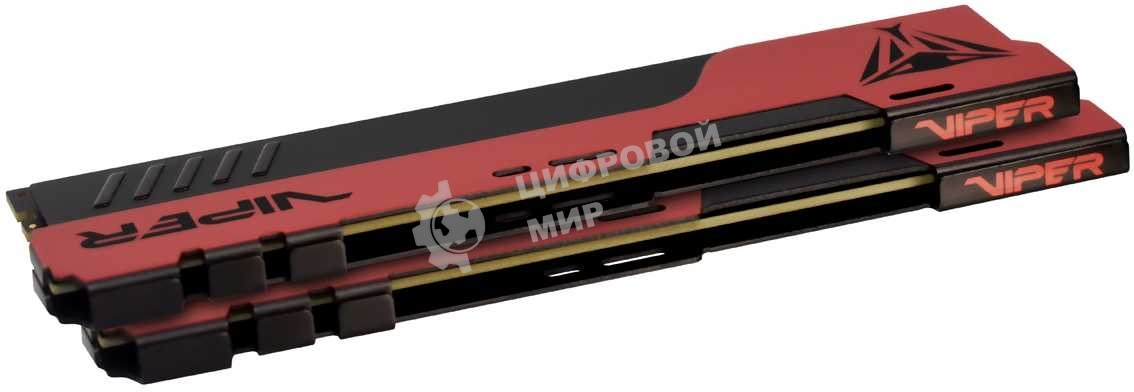 Оперативная память Patriot Viper Elite II, DDR4, 32GB (2x16 GB), 3200 MHz, CL18, DIMM, радиатор, красный, черный