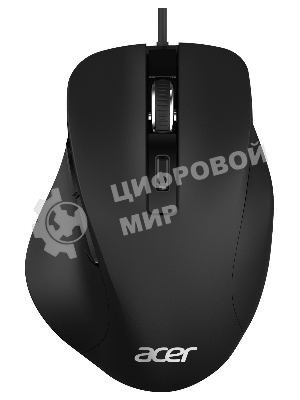 Мышь проводная Acer OMW120 черный, 2000 dpi, USB, кнопки - 6