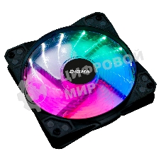 Вентилятор для корпуса Digma DFAN-FRGb2 черный, 120 мм, 1200 об/мин, 23 дБ, 4 pin