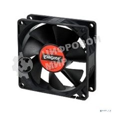 Вентилятор для корпуса ExeGate ExtraPower EP08025H3P черный, 80 мм, 2300 об/мин, 24 дБ, 3 pin