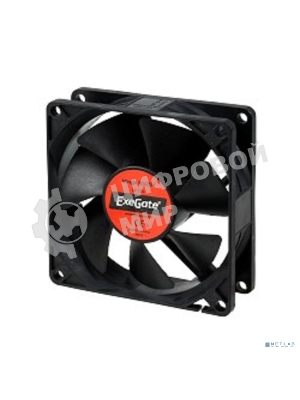 Вентилятор для корпуса ExeGate ExtraPower EP08025H3P черный, 80 мм, 2300 об/мин, 24 дБ, 3 pin