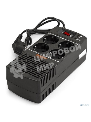 Стабилизатор ExeGate Power AD5000-1200 (1200VA/600W, диапазон 150...280В, 4 евророзетки)