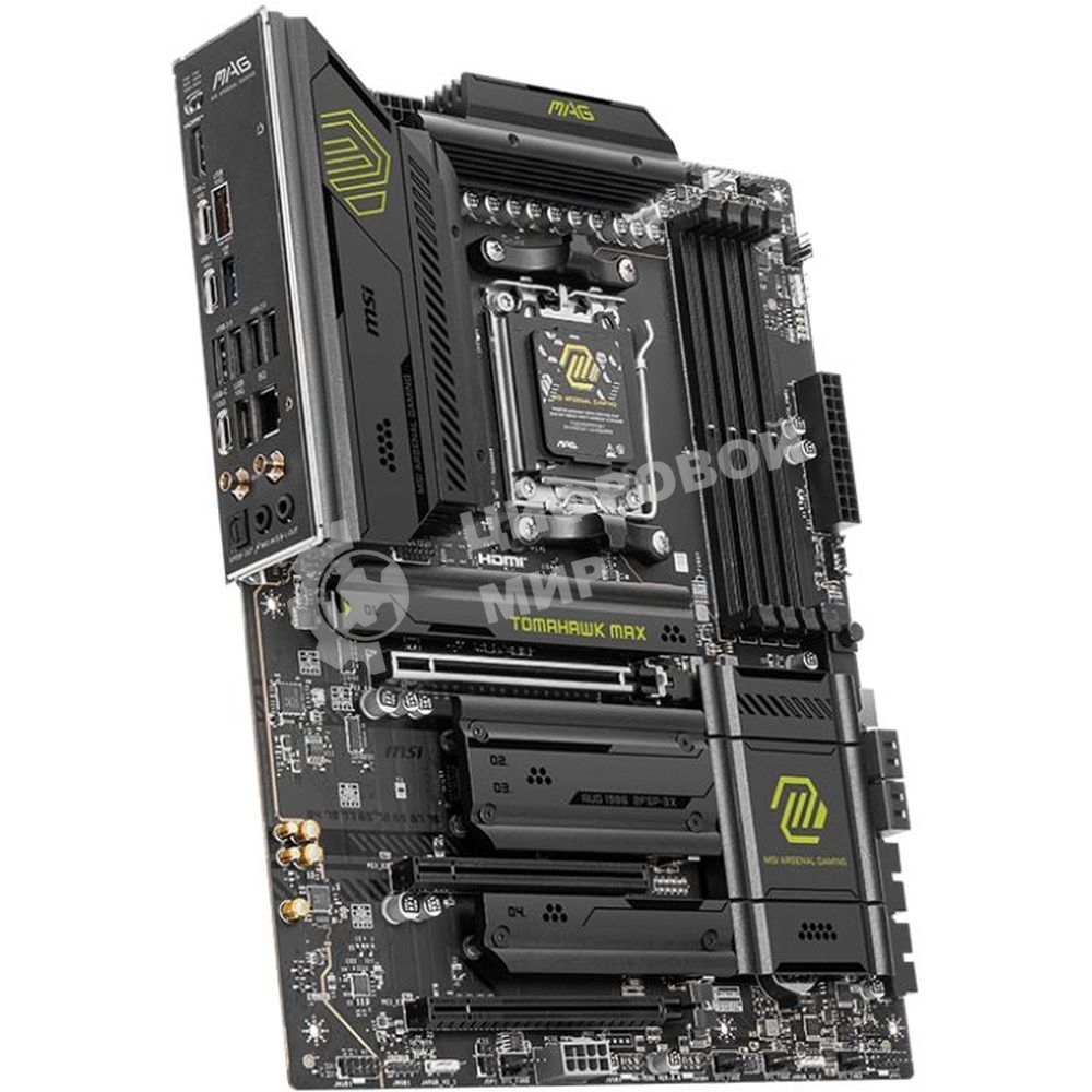 Материнская плата MSI MAG B850 TOMAHAWK MAX WIFI, AM5, AMD B850, 4xDDR5, 4xSATA, 4xM.2, 3xPCI-E x16, 1xHDMI, 1x5Gb LAN, 2xUSB-A 5Gbps, 4xUSB-A 2.0, 3xUSB-C 10Gbps, 7.1, Wi-Fi 7, Bluetooth 5.4, ATX