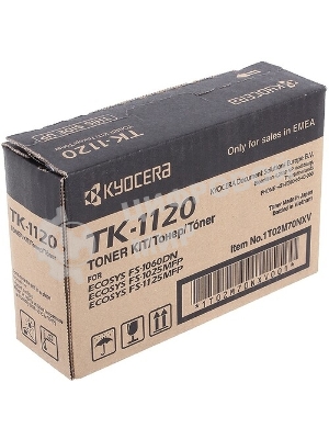 Картридж лазерный Kyocera TK-1120 (1T02M70NX0/1T02M70NXV/1T02M70NX1) черный для FS-1060DN/1025MFP/1125MFP 3000 стр.