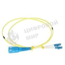 Патч-корд Hyperline FC-9-LC-SC-UPC-2M Патч-корд волоконно-оптический (шнур) SM 9/125 (OS2), LC/UPC-SC/UPC, duplex, LSZH, 2 м/FC-D2-9-LC/UR-SC/UR-H-2M-LSZH-YL
