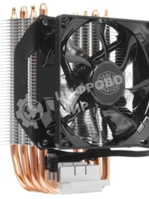 Устройство охлаждения(кулер) Cooler Master Hyper 411 Nano Soc-AM5/AM4/1200/1700/1851 черный 4-pin 30.04dB Al+Cu 180W Ret (RR-H410-25PK-R1)