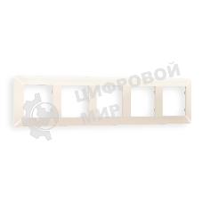 Рамка ALFA Line (Бежевый глянец) 5-ая AF110305