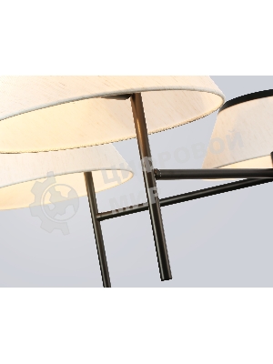 Люстра Ambrella light LH72453/5 BK/WH черный/белый Е14/5 max 40W D1000*290-1080