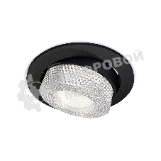 Комплект встраиваемого поворотного светильника Ambrella light XC7652060 SBK/CL черный песок/прозрачный MR16 GU5.3 (C7652, N7191)