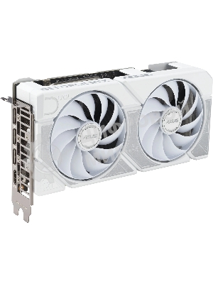 Видеокарта ASUS GeForce RTX 5060 TI DUAL WHITE OC, NVIDIA RTX 5060 Ti, 16 ГБ GDDR7, 128 бит, PCI-e 5.0, 1xHDMI, 3xDP, 2632 МГц