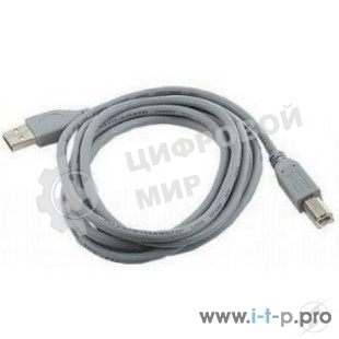Кабель USB2.0 Pro Cablexpert CCP-USB2-AMBM-6G, AM/BM, 1.8м, экран, серый