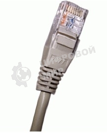 Патч-корд 2-х парный TWT UTP cat.5e, с заливными колпачками, 2.0 м, серый