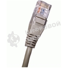 Патч-корд 2-х парный TWT UTP cat.5e, с заливными колпачками, 2.0 м, серый