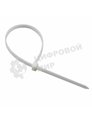 Хомут-стяжка кабельная нейлоновая Rexant 600 x 7.6 мм, белая, упаковка 100 шт.