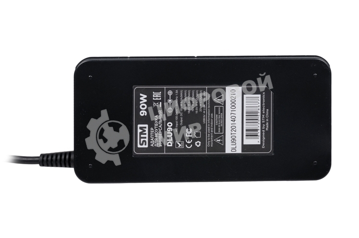 Адаптер для ноутбуков STM Dual DLU90, 90W, EU AC power cord& Car Cigaratte Plug, USB(2.1A)