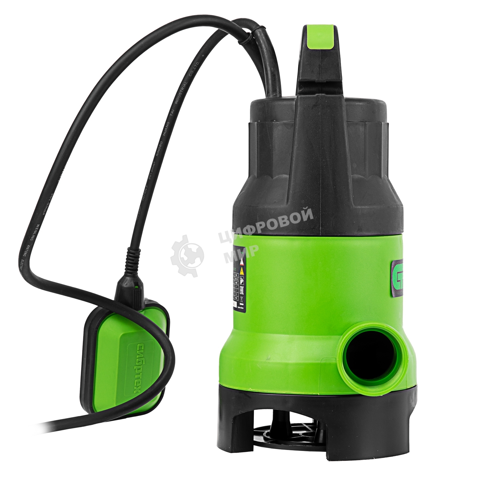 Дренажный насос Сибртех для грязной воды СДН800-35 800 Вт напор 9 м 13500 л/ч