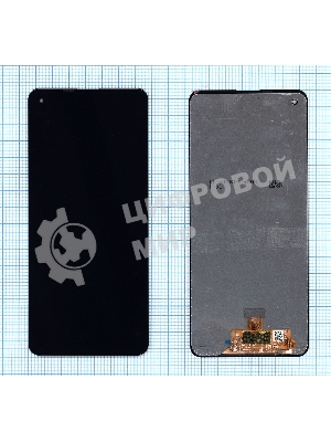 Дисплей для Samsung Galaxy A21S SM-A217F PLS, черный