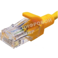 Патч-корд Suprlan 10-0162 UTP RJ-45 вил.-вилка RJ-45 cat.5e 1м желтый LSZH 24AWG