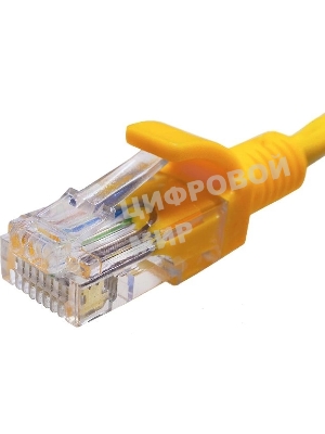 Патч-корд Suprlan 10-0162 UTP RJ-45 вил.-вилка RJ-45 cat.5e 1м желтый LSZH 24AWG
