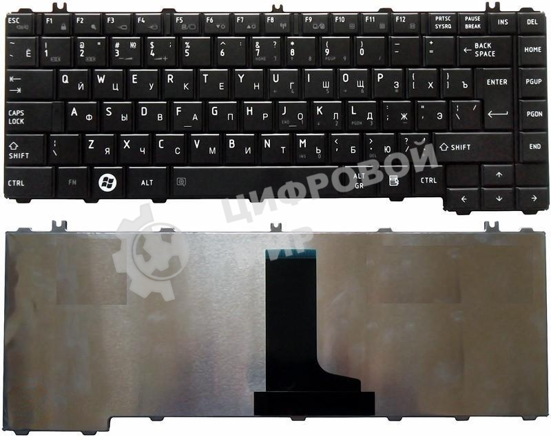 Клавиатура для ноутбука Toshiba Satellite C600 L600 L630 L640 C640 черная