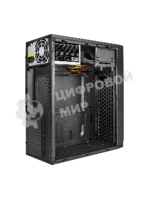 Компьютерный корпус Minitower ExeGate EX291143RUS BAA-105-01-AA500 (mATX, БП AA500 с вент. 8см, 2*USB, аудио, черный)